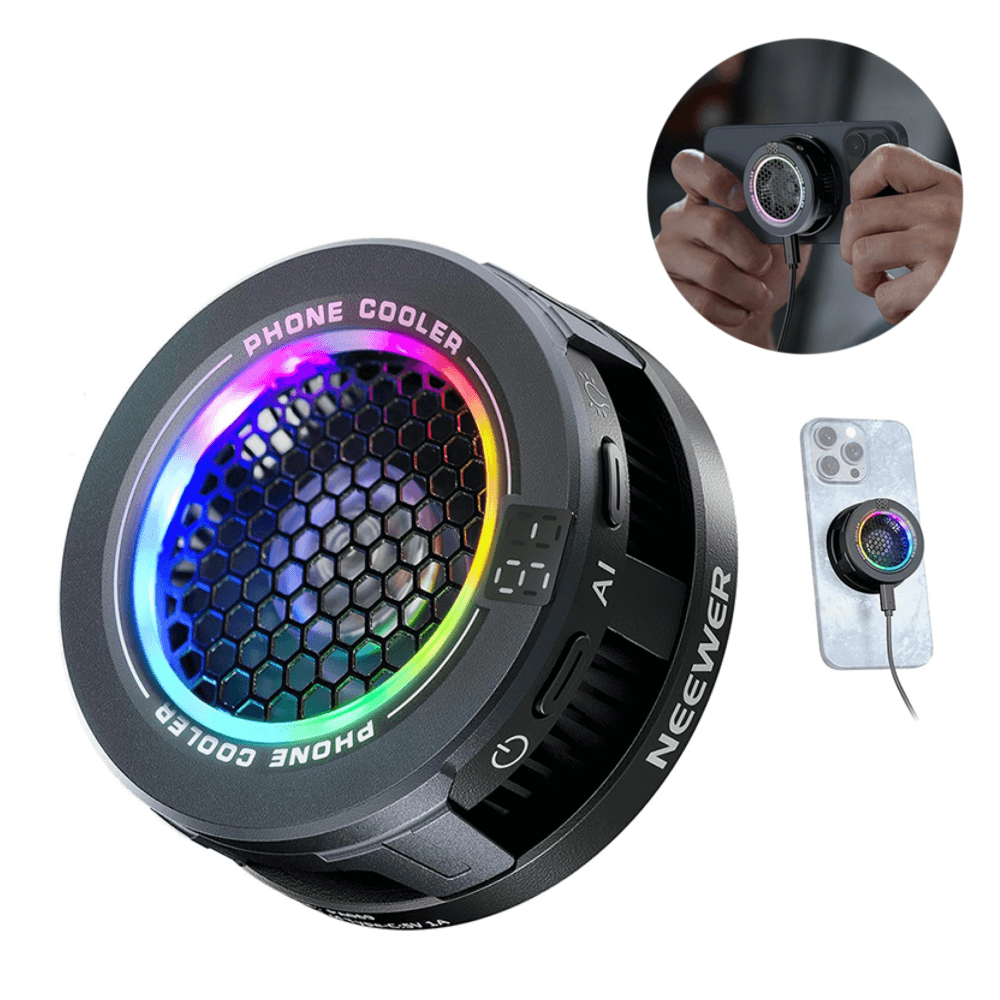 Cooler-para-Smartphone-Neewer-Basics-PA069-Fan-Magnetico-com-Clipe-Universal -1- Cooler-para-Smartphone-Neewer-Basics-PA069-Fan-Magnetico-com-Clipe-Universal -1-